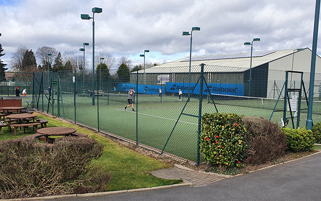 Outdoor tennis court