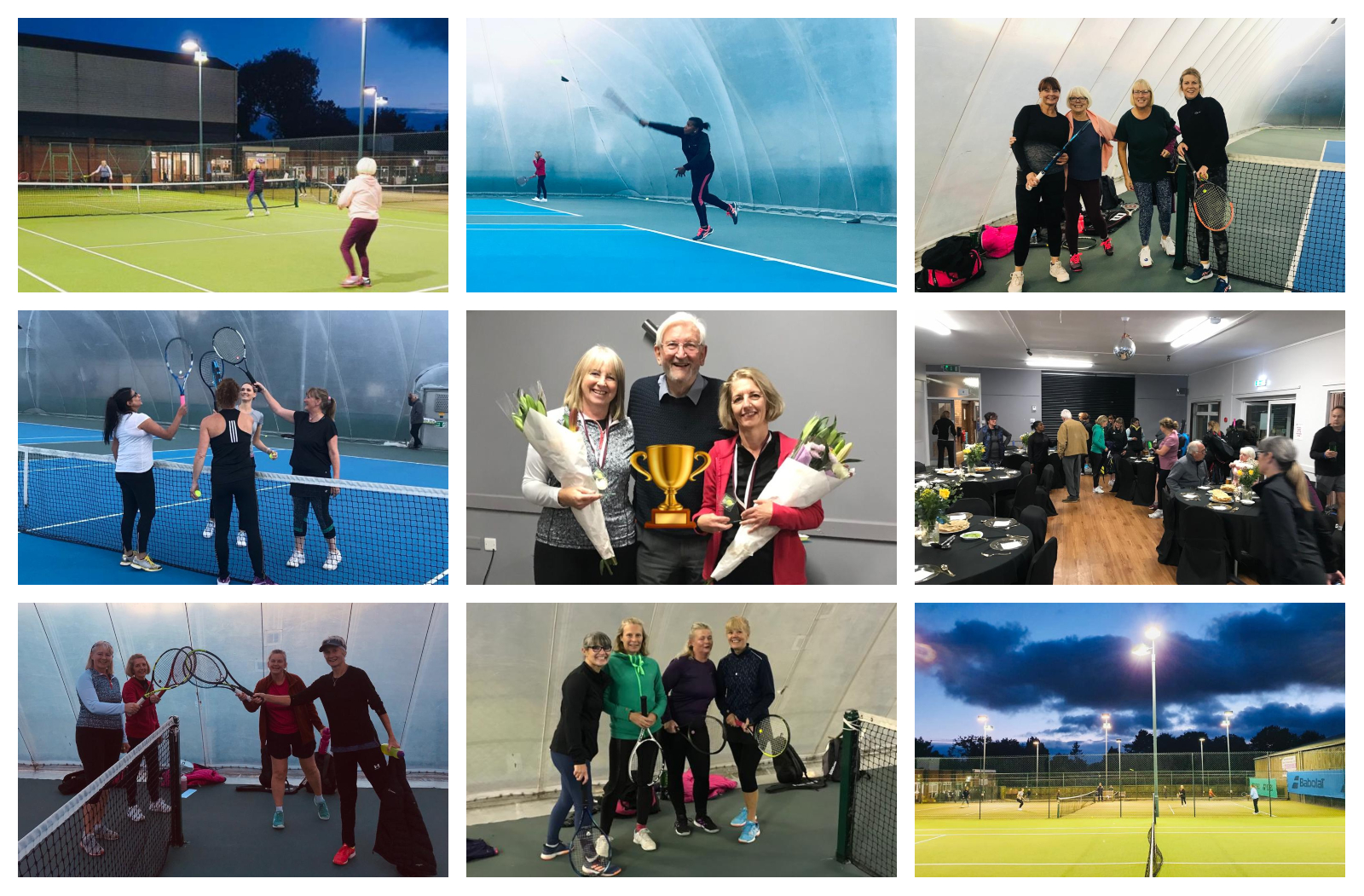 Slide  showing A great night of women's tennis celebrating the wonderful life of the late Wendy Penny, one of SCTC's finest friends