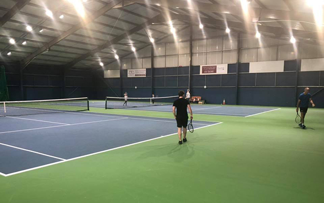 Indoor tennis court